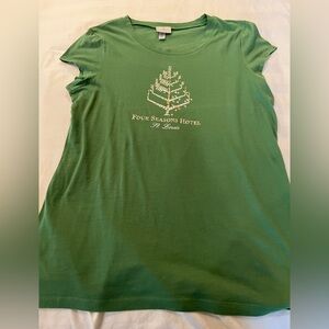 Four Seasons Hotel St. Louis Green Logo Tee